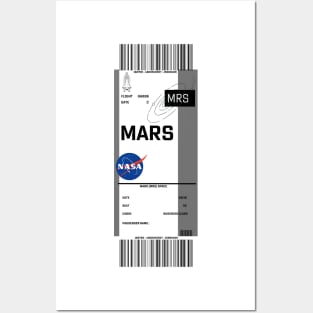 Boarding pass for Mars Posters and Art